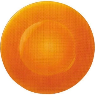 Bormioli Rocco Talíř skleněný mělký pr. 31 cm, oranžový | BR-4510-590